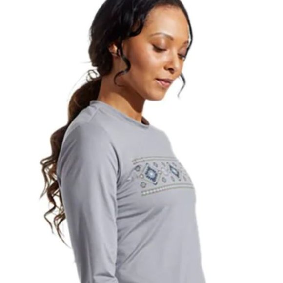 Pearl Izumi Midland Graphic Grey Southwest Women’s M LS Crew - NEW - Retail:$55 - Picture 3 of 5